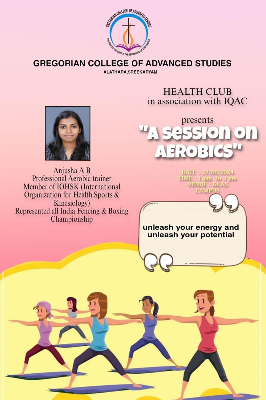 “A Session on Aerobics” presented by Health Club in association with IQAC